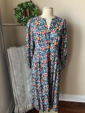 Universal Thread floral midi dress | long sleeve
